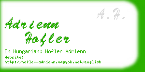 adrienn hofler business card